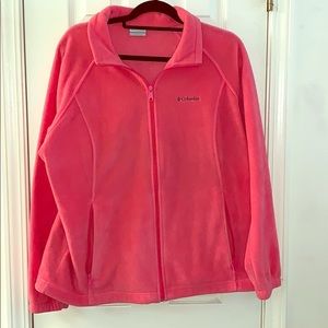 Columbia Fleece Zipper Jacket with Drawstring Side